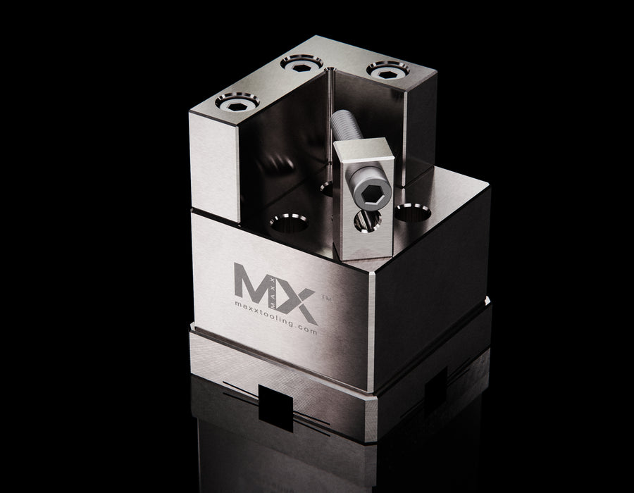 MaxxMacro Vise 008458 वी-ब्लॉक होल्डर स्टेनलेस