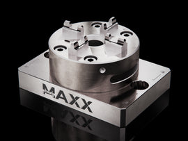 Maxx-ER 100 पी मैनुअल क्विकचक चक माउंटिंग प्लेट के साथ