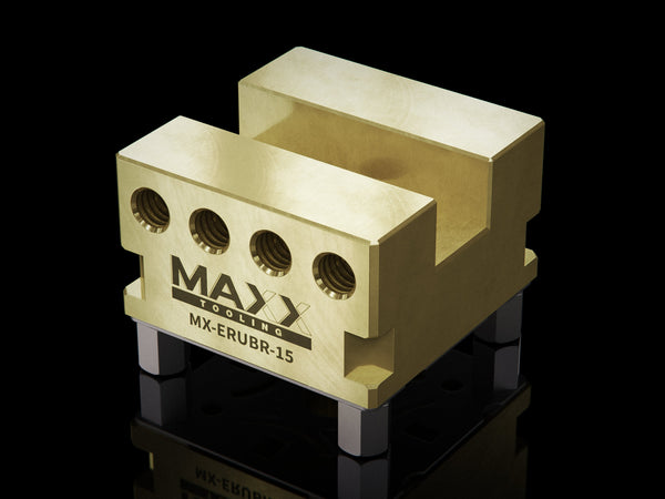 Maxx-ER (Erowa) 50 Brass Slotted Electrode Holder U15 1