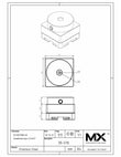 MaxxMacro (System 3R) Circle Holder Stainless 10MM Dia Round Stock print