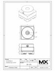 MaxxMacro (D/C) Circle Holder Stainless 15mm Dia Round Stock Holder