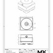 MaxxMacro सर्कल होल्डर स्टेनलेस 15 मिमी व्यास वाला गोल स्टॉक होल्डर