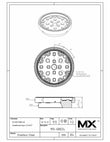 MaxxMagnum (डी/सी) चक 68024 लो प्रोफाइल मैनुअल जंग रोधी