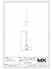 MaxxMacro & Maxx-ER Probe Replacement Tip Spring Loaded 6mm print